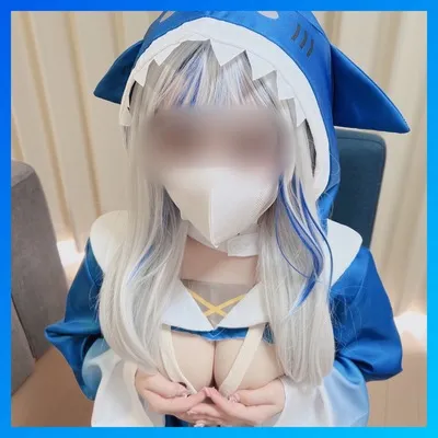 【ホロライブ がうる・ぐら 同人AV】※限定新人レイヤー【Vtuber】がうる・〇ら低身長×天然Fcupおっぱいサメカット！じゅ乳手コキ・コスプレパイズリ・中出し