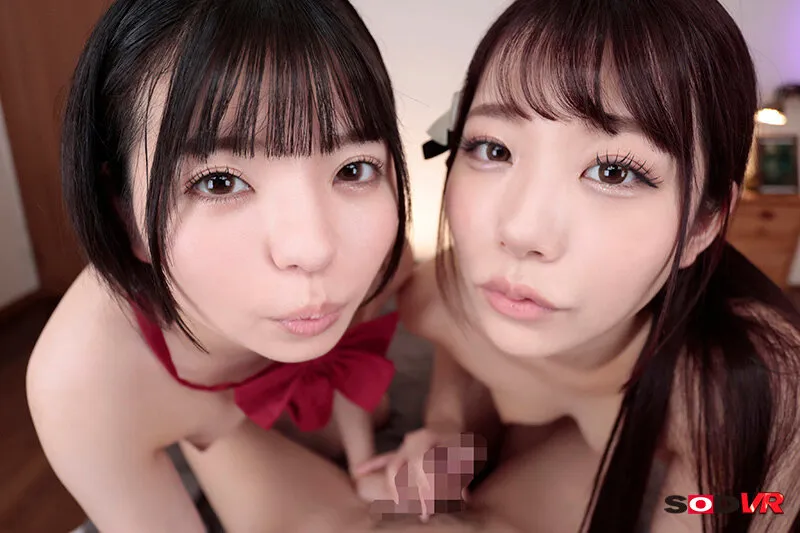 【市井結夏 尾崎えりか】【JK】【VR】ボクにホレてるっぽい溺愛メイドにエッチなご奉仕をしてもらっている最中に、ボクの事が大好きなツンデレ幼馴染と鉢合わせ！！「先に妊娠したほうが結婚ね！」お互いのプライドをかけた全力ご奉仕！種付け逆3P