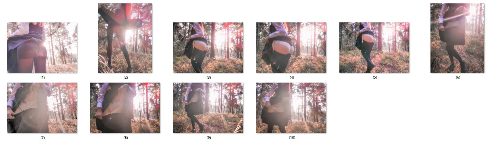 【JKコスROM】ATF Vol 003 優等生野外露出　10P