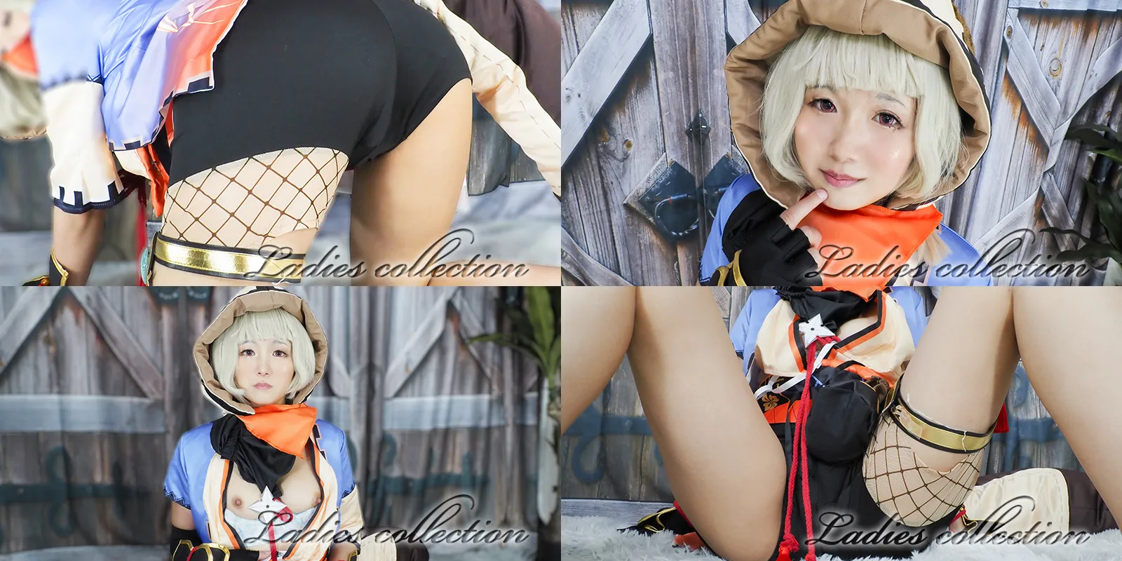 【原神 早袖 同人AV】---Ladies Collection---ガチ原〇プレイヤーちゃん、初めての推しコスで大興奮！悪戯されちゃっても忍の任務は果たします・・・。