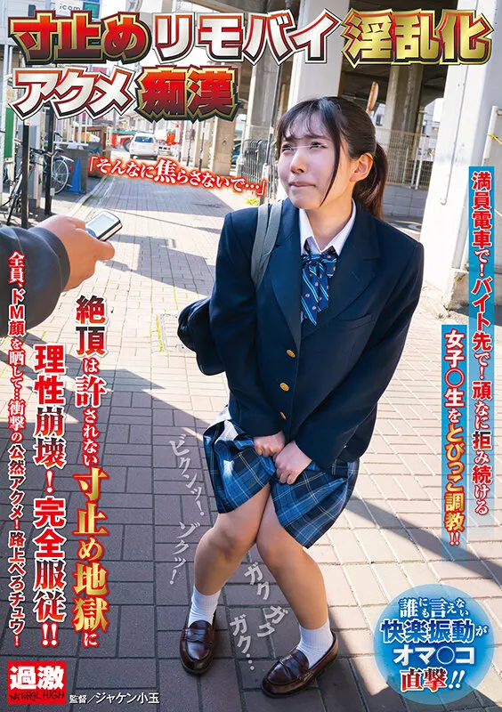 【市川りく 千石もなか 皆月ひかる】【JK】寸止めリモバイ淫乱化アクメ痴漢