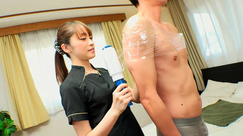 【弥生みづき 唯奈みつき 宮名遥 桐香ゆうり】ラップ拘束で限界まで乳首を弄ってくれない寸止め濃密愛撫