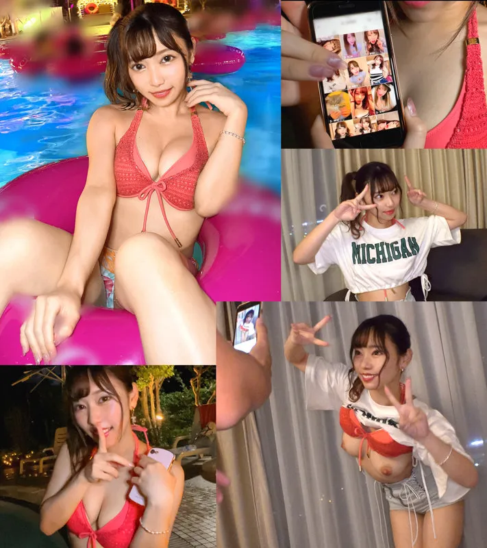 【さつき芽衣】めぃ【Gカップエロ動画配信者 ナイトプール・中出しハメ撮り流出】