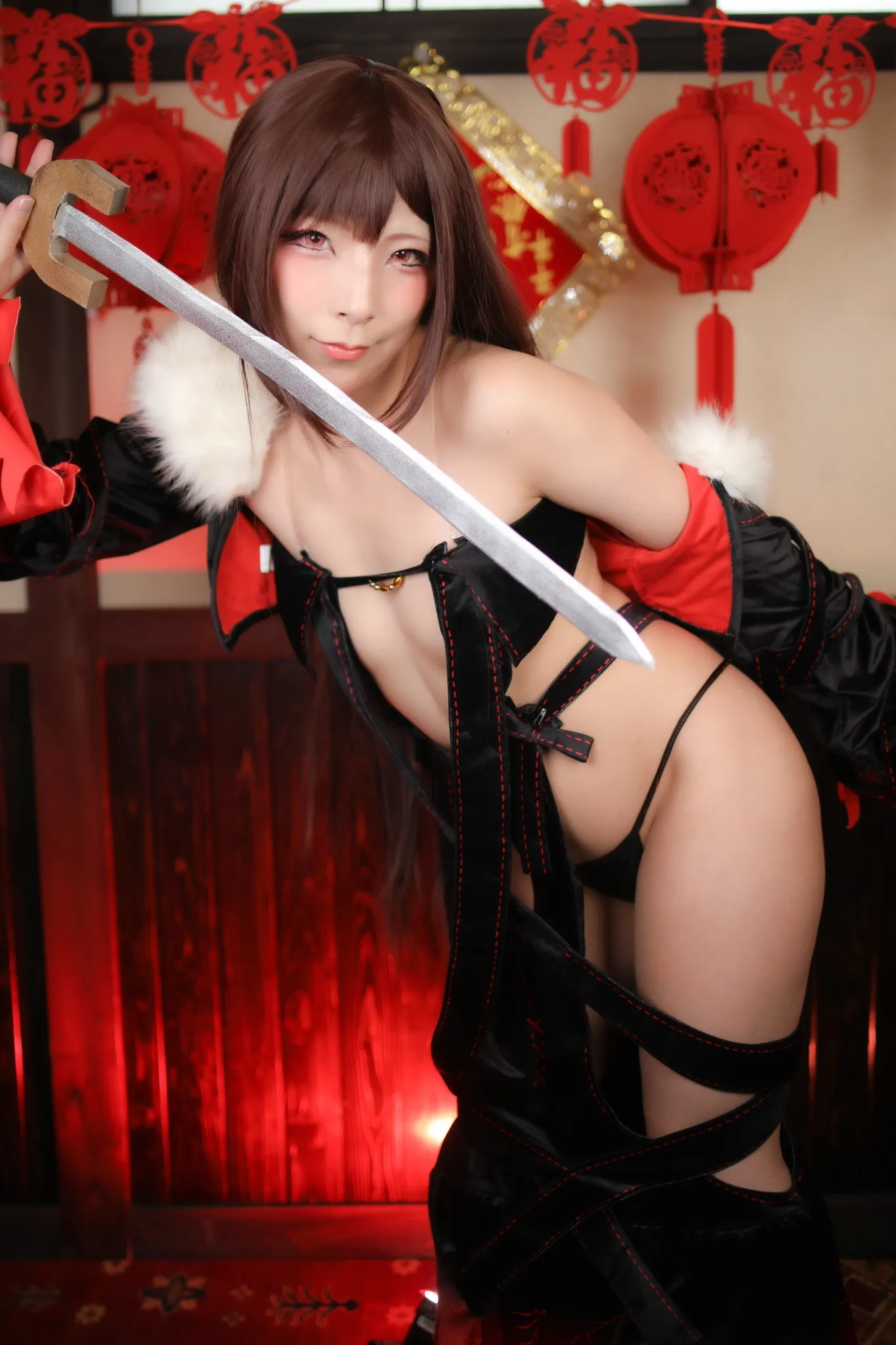 【COMO】【FGO 虞美人 同人AV】虞美人パイセンのま○ことア○ルに蛇挿入してまんぐりアヘ顔鼻フックアクメキメる