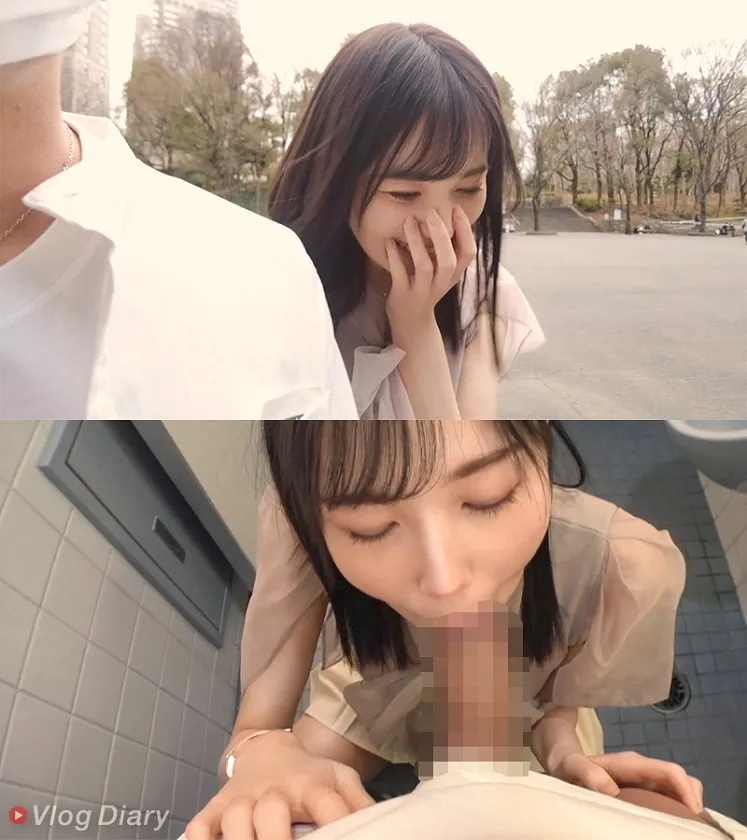 【本田もも】キリッとした長身しごできOLが、週末はヒモ彼氏にデレデレ甘えまくるギャップ！！言われるまま公衆トイレでチ●ポしゃぶって照れながらごっくん！！当然のようにNO避妊セックス！！同僚は知らないバリキャリの甘々な顔と声がエロすぎる！！