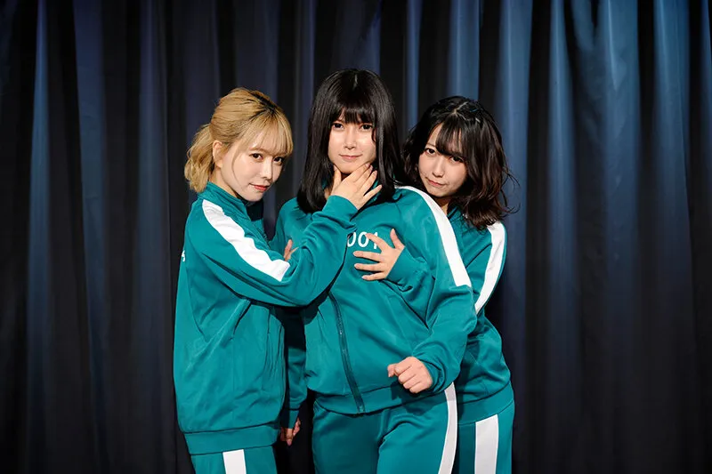 【イカゲーム パロディAV】イクゲームII～負ければ強●マ●コ処刑！欲まみれの美女たちがカラダを賭けてガチバトル