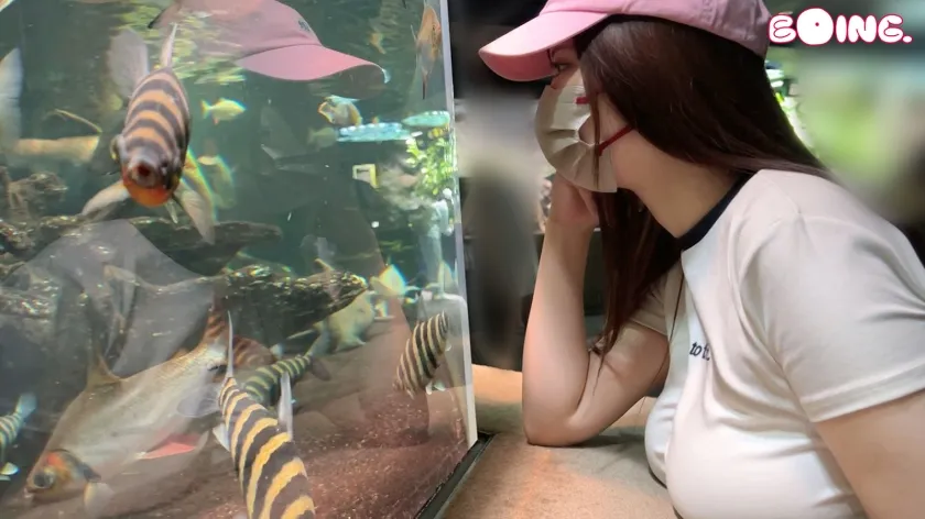 【橘怜依那】【Iカップは最上級のフレキシビリティ】Iカップ、ノーブラ散歩、アクアリウム、パイズリ、まど●ギコスでSEX。【ぱいぱいズリ子。】