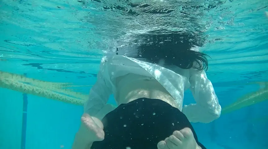 【JK着衣水泳】同級生と真夏のリフレッシュ