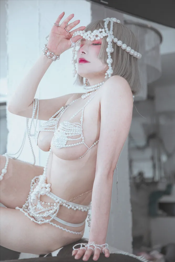 【パールランジェリーコスROM】★4K★Coser-QIUHEKEJI No.132 真珠婦人　72P