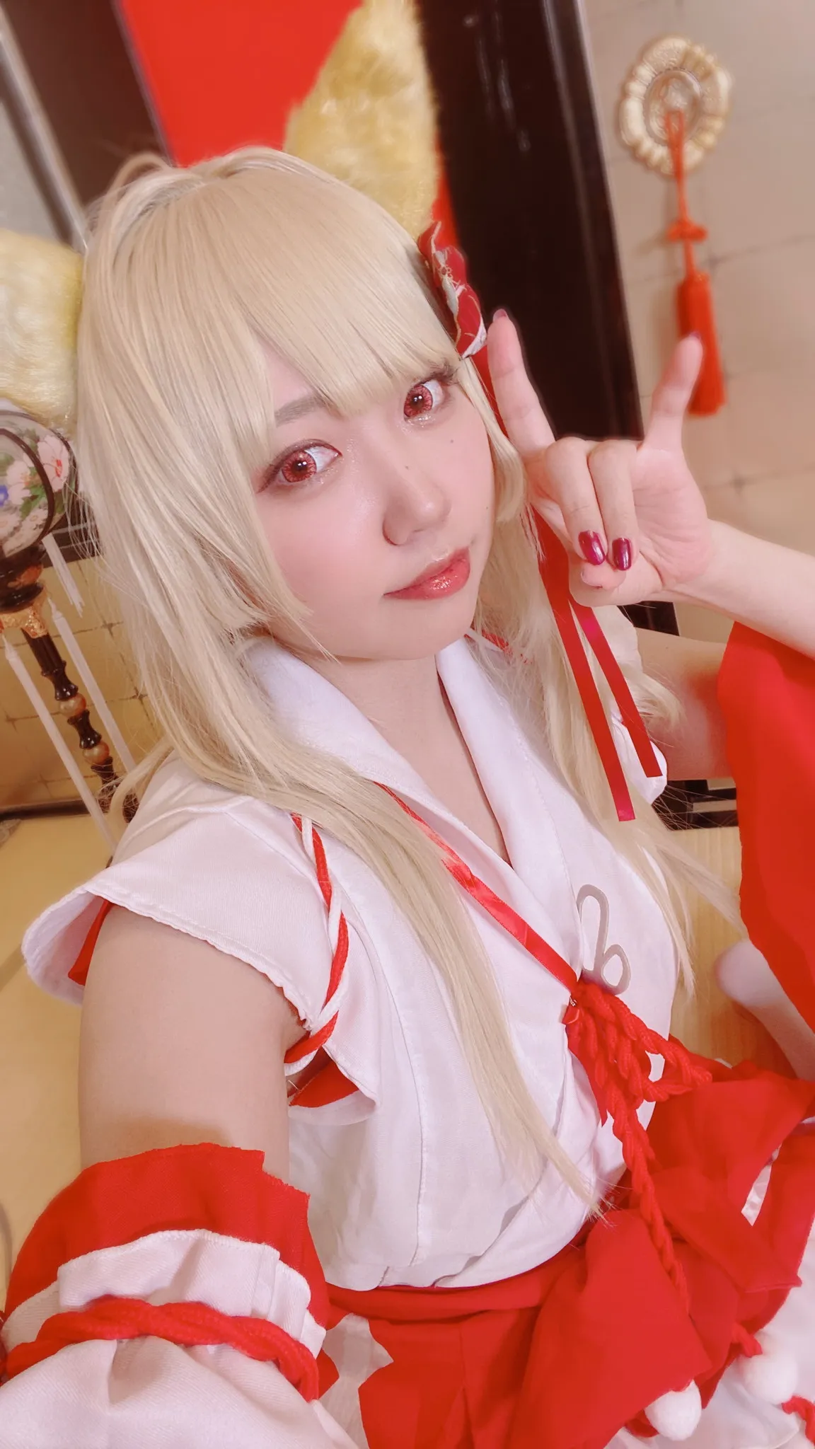 【狐巫女コスROM】超美麗Vtuberちゅん byひなちゅん