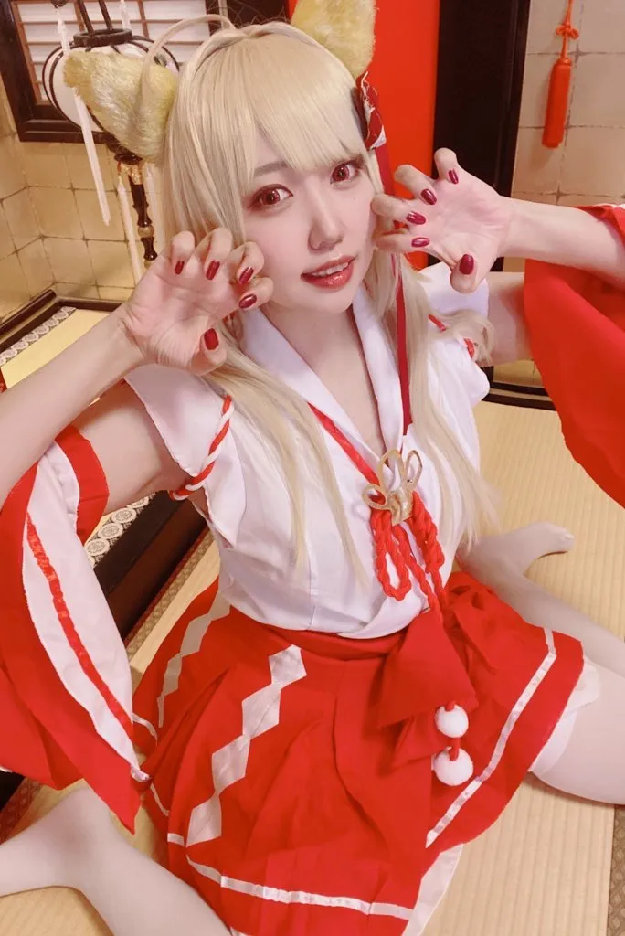 【狐巫女コスROM】超美麗Vtuberちゅん byひなちゅん