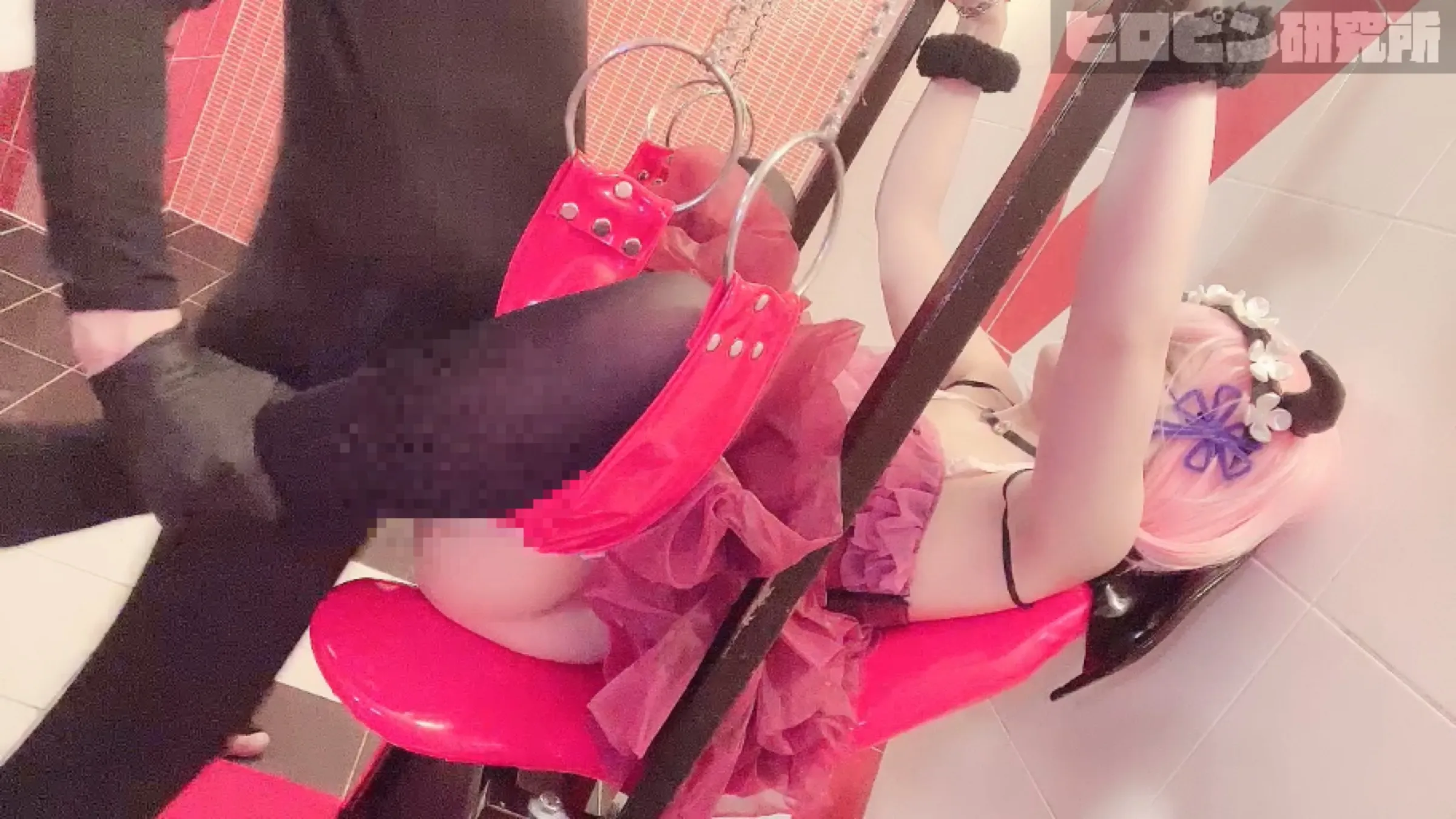 【にゃん子】【リゼロ ラム 同人AV】【ハロウィン企画】小悪魔ラムをSMホテルで拘◯して犯りたい放題... ギロチン、拘◯台で身動き取れない美少女を**！