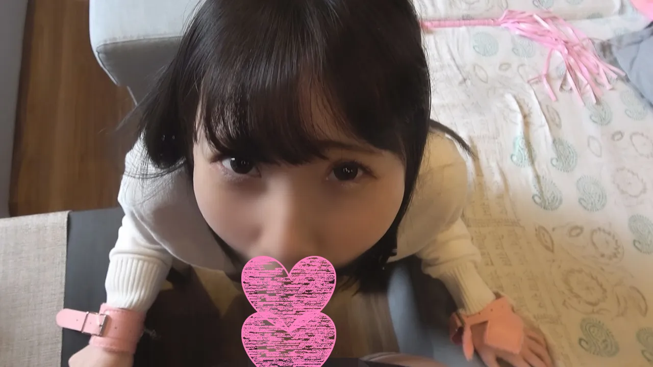 【JK】【個人撮影】＃73 おじさんの言いなりJ〇 首輪をつけてわんわんお散歩 潮吹きびちょ濡れまんこでガチイキ生ピストン