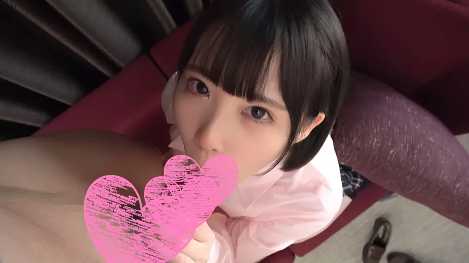 【JK】【個人撮影】＃76　激シコ！！可愛すぎる美巨乳J〇18才 小太りおじさんに生ハメ中出しされる