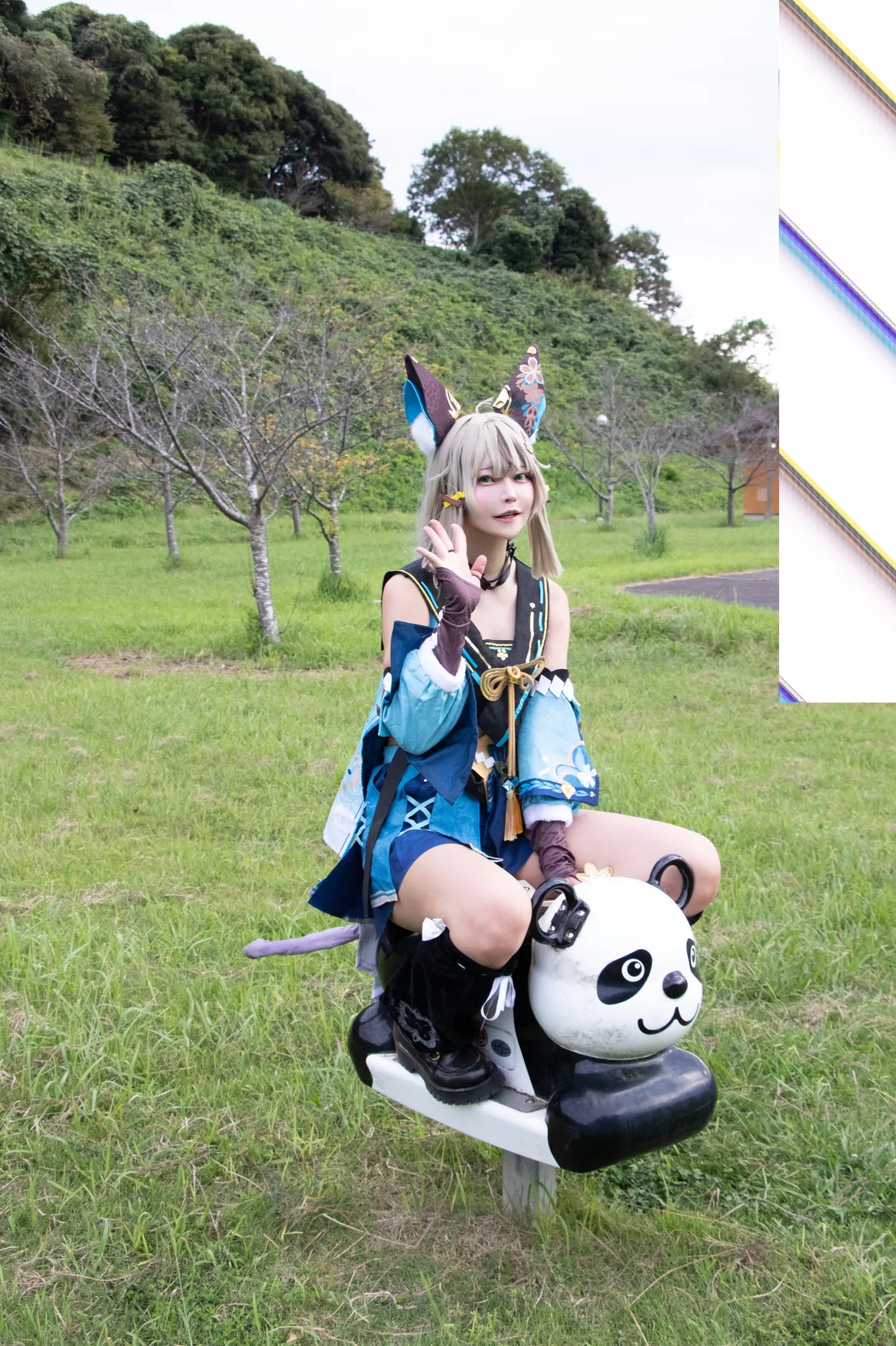 【夏目つなり】【原神 綺良々 コスROM】原〇　綺良々コスプレにゃんにゃんお荷物ですぅ〜♪