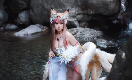 【九尾の狐コスROM】★4K★Coser-YIBEI Vol.16　天命の子玉藻前 40P