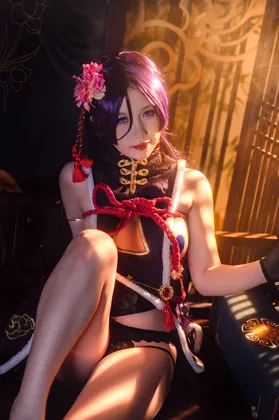 【FGOチャイナドレス源頼光コスROM】★4K★Coser-YIBEI Vol.20 新春チャイナドレス 20P