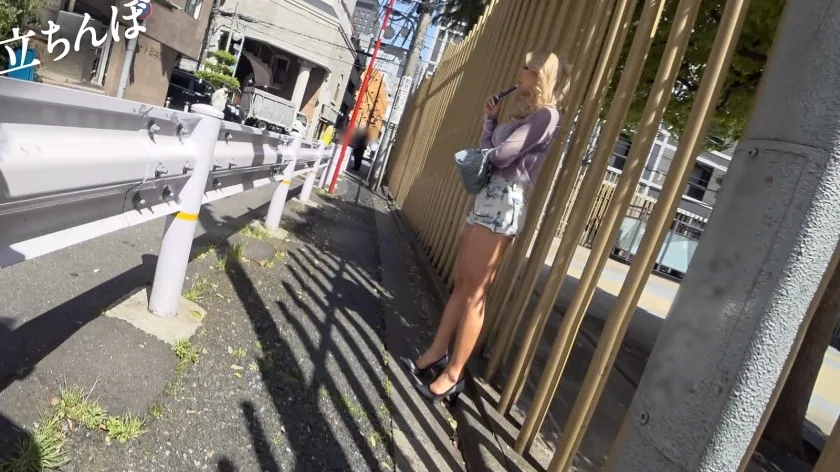 【瀬那ルミナ】【Hカップ黒ギャル】立ちんぼ/5万円(生ホ別・撮影費込み)/名前不明/年齢22歳(推定)/＠大●保公園