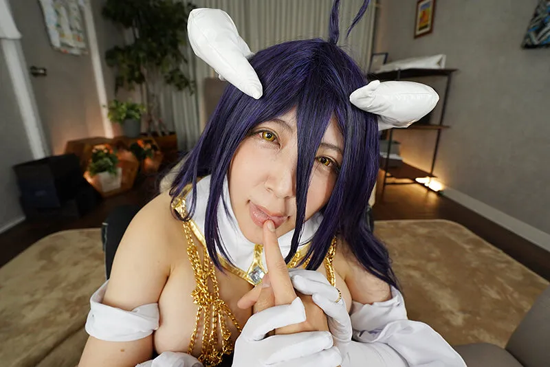 【オバロ アルベド コスプレAV】【VR】アニメキャラに嫉妬した爆乳Kカップの嫁にコスプレして極限焦らしお仕置きSEXされた件 優月まりな