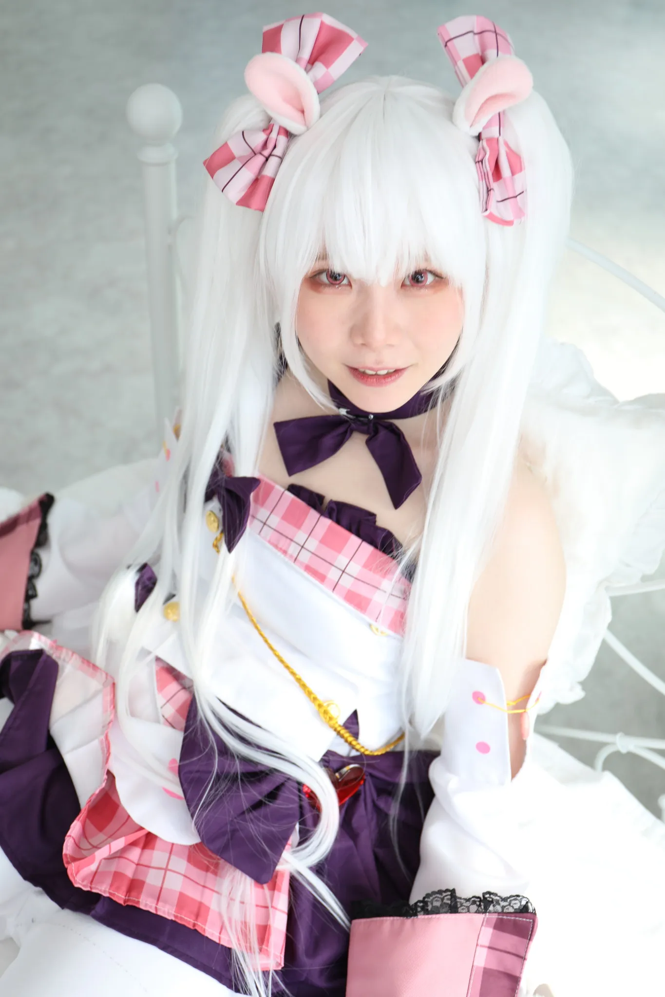 【アズレン ラフィー（ウサウサアイドル）＆ブルアカ聖園ミカ コスROM】うちまけない！ 藤田こずえ