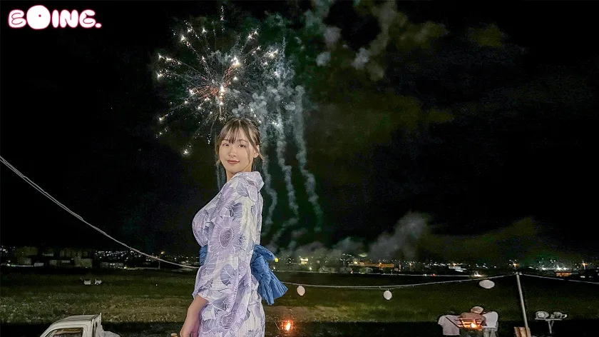 【岡本莉里】【Iカップ・ニューイヤー】はだけた浴衣、混浴温泉、欲情SEX【ぱいぱいズリ子。】