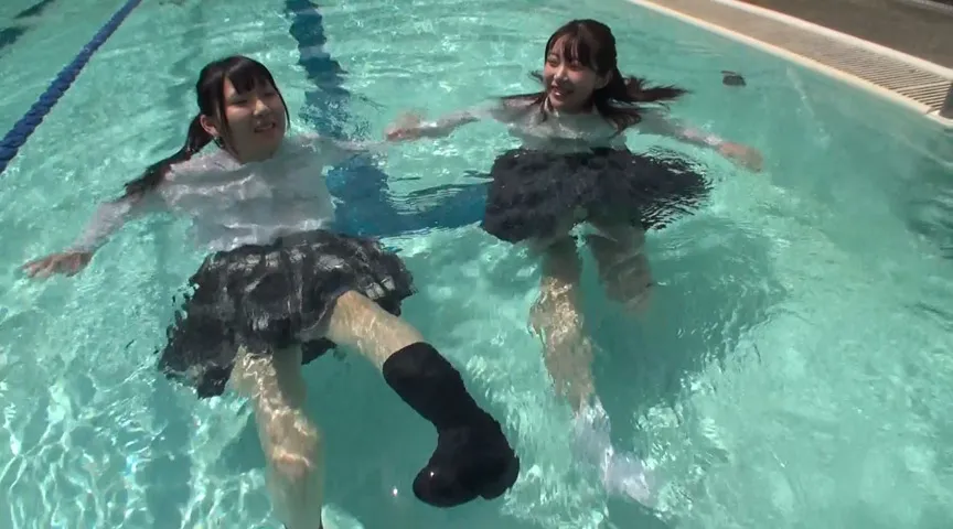 【JK着衣水泳】成績向上の願掛け