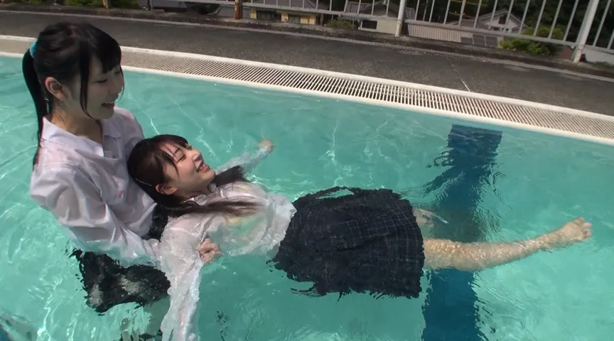 【JK着衣水泳】成績向上の願掛け