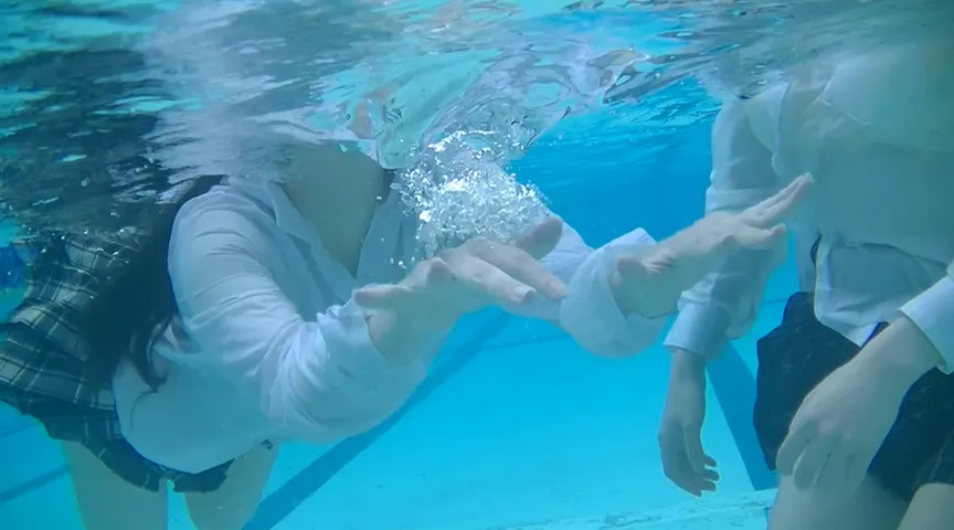 【JK着衣水泳】成績向上の願掛け