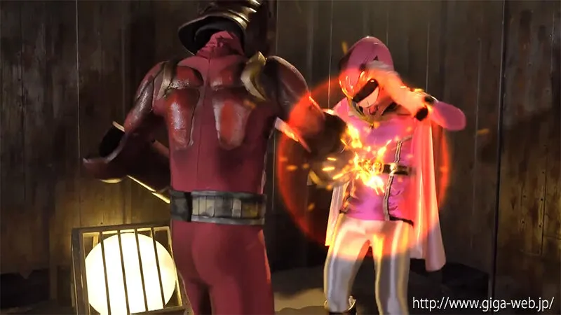 【神納花 天馬ゆい】ピンク命乞い わからせ レッドがピンクを討伐して犯して処刑