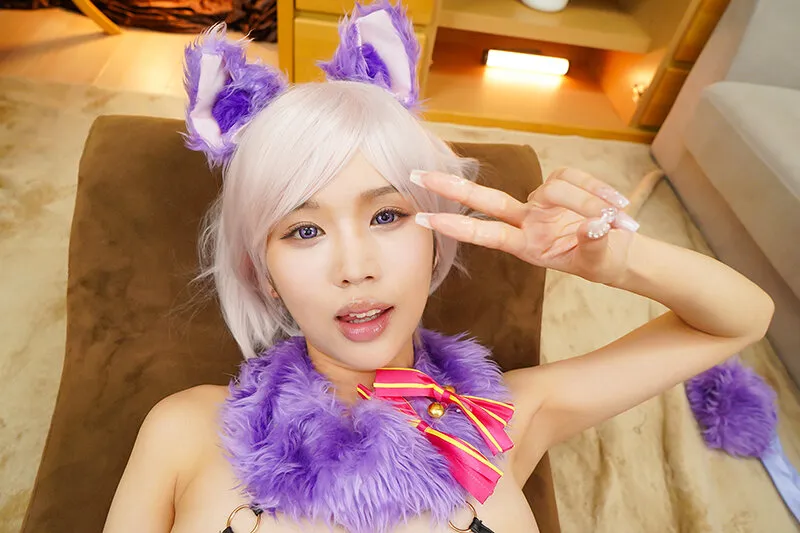 【VR】【FGO デンジャラス・ビースト マシュ コスプレAV】連続搾精！地味なオタク彼女が初コスで痴女覚醒！ノンストップゴム無し中出しセックス！ 新井リマ