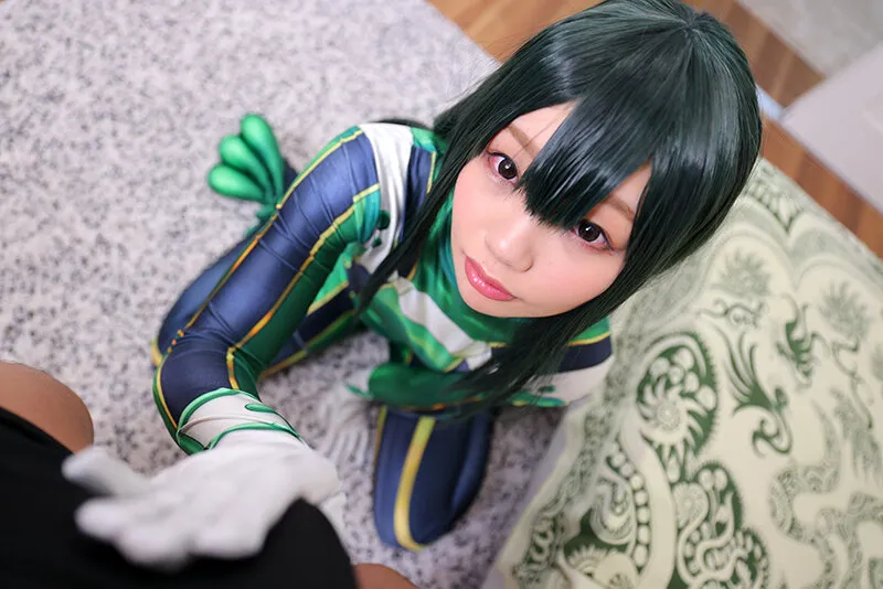 【ヒロアカ蛙吹梅雨コスプレAV】かわいそうなコスプレイヤー 好きでもないキモオジに… 意志の弱いEカップ