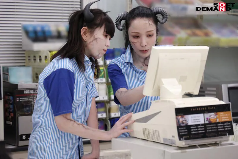 【雫月心桜 藤木紗英】【JK】社会に溶け込むサキュバス親子 ザーメン中毒症状と本気で向き合い、生活する母と娘