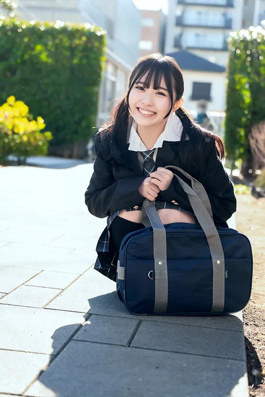 【月本海咲】【JK】【アフスク☆セックス】身長142cmのウルトラスーパーミニ系ガール！敏感過ぎるミニボディのキツキツマ○コに大量中出し！！