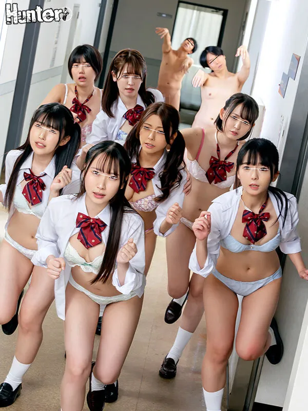 【川栄結愛 岬あずさ 皆月ひかる 他】【JK】修学旅行先のホテルで生意気な同級生女子たちを追い掛け回して何度も何度も連続中出し！お酒で爆酔いした童貞が何度中出ししても復活する絶倫ゾンビ化