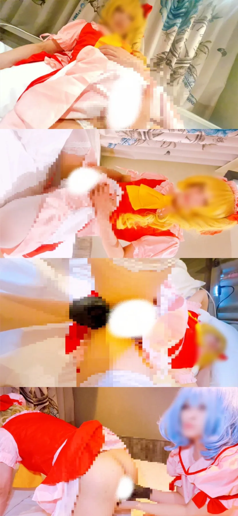 【しゃな×にゃん子】【東方Projectフランドール×レミリア同人AV】【生ハメ】吸血鬼姉妹は欲求不満！？貪欲に求め合う甘い一夜に密着してみた【本編顔出し】