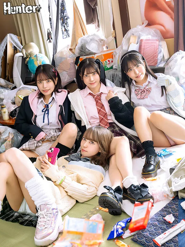 【綾瀬ひまり 柏木こなつ 皆瀬あかり 他】【JK】「おじさん！私たちと一緒なら寂しくないでしょ？」行き場のない家出少女たちがゴミ屋敷に侵入！そこで寂しく暮らすおじさんとヤリまくり共同生活！