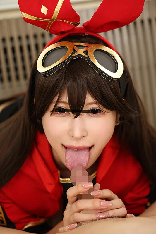 【有岡みう】【リゼロエミリア 原神アンバー コスプレAV】【VR】性欲が抑えきれない発情レイヤーAさん Jカップ98cm