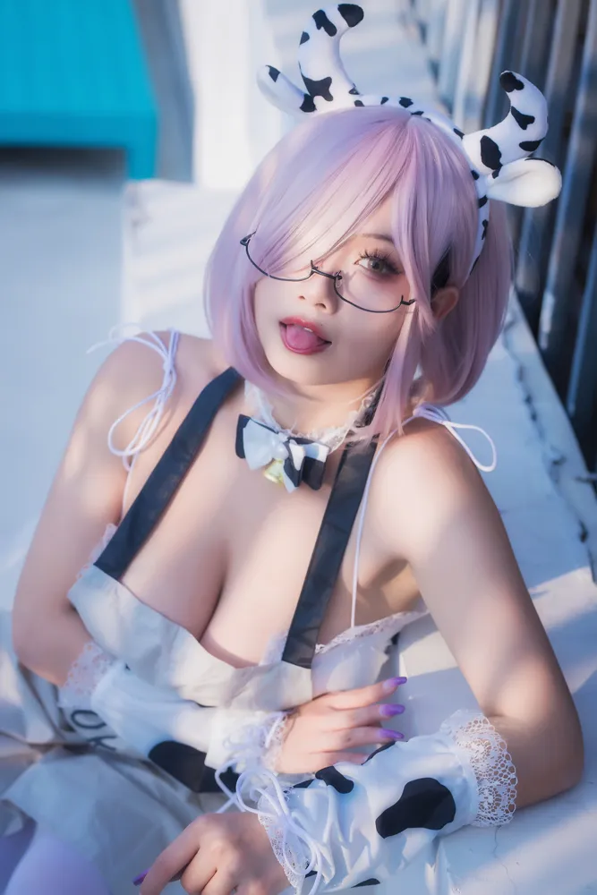 【FGOマシュ牛ビキニコスROM】★8K★Coser-末夜 NO.018 牛牛厨娘 64P3Ｖ