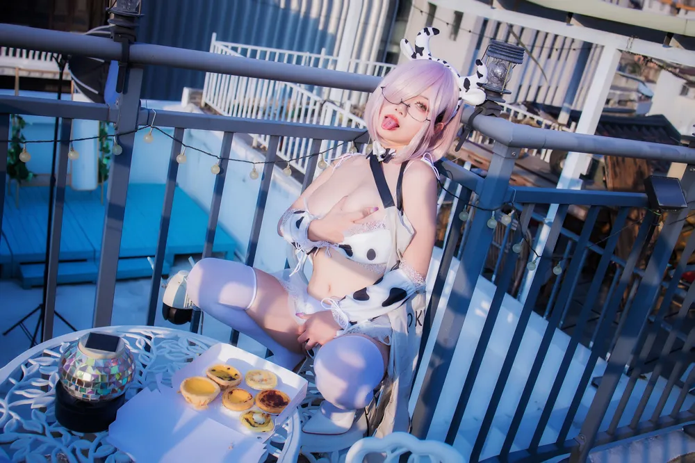 【FGOマシュ牛ビキニコスROM】★8K★Coser-末夜 NO.018 牛牛厨娘 64P3Ｖ