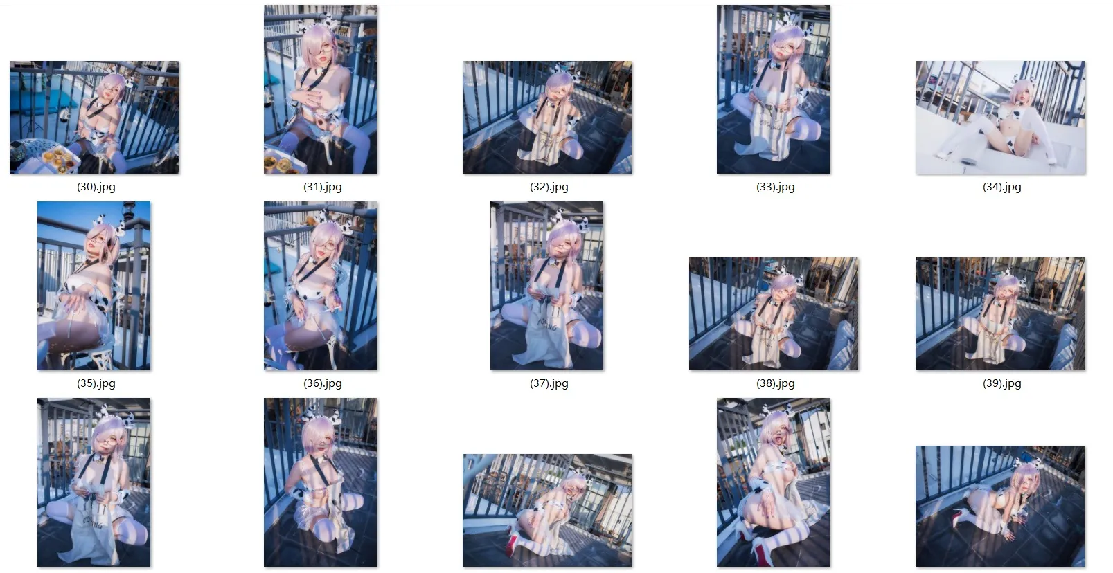 【FGOマシュ牛ビキニコスROM】★8K★Coser-末夜 NO.018 牛牛厨娘 64P3Ｖ