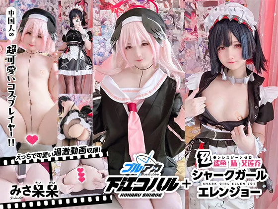 【ブルアカ下江コハル＆ゼンゼロ エレン・ジョー】みさ呆呆　ブ〇アカ下江コハル+鲨鱼 妹 艾莲乔(シャークガール　エレンジョー)