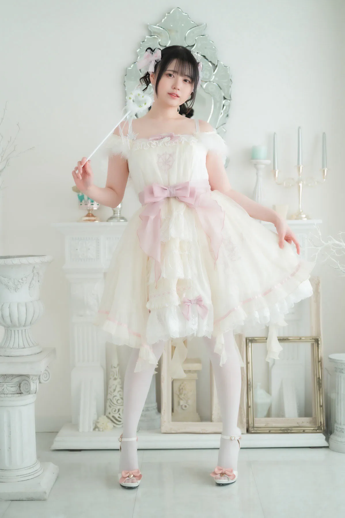 【憂貴】White Angel【白ドレス×ガーターベルトコスROM】