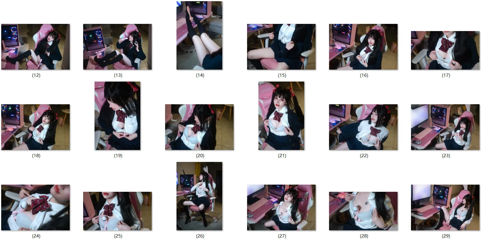 【JKコスROM】★8K★Coser-鹿八　NO.005 ツインテール 92P