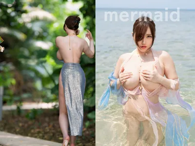 【小町ねね】【巨乳ホタテニップレス】石垣島写真集「mermaid」