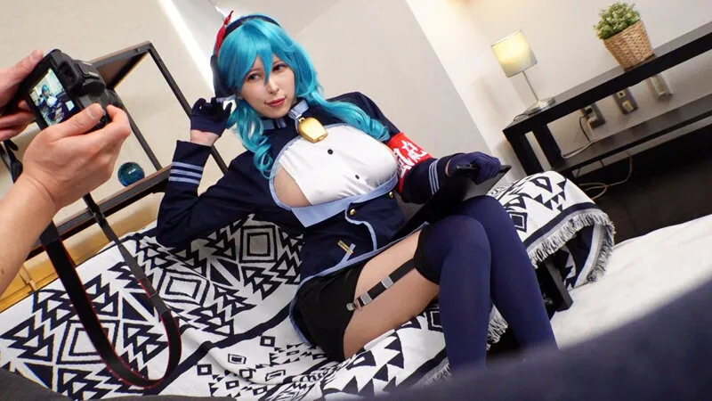 【有岡みう】【ブルアカ天雨アコ コスプレAV】横乳の完全再現！？Iカップレイヤーみうちゃん、賭けに弱すぎてセクハラされまくり！