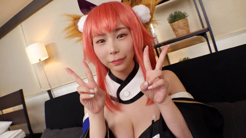 【吉根ゆりあ】【FGO玉藻の前コスプレAV】フォロワー30万人間近！最強111cmの敏感Mカップ良妻狐コスでむっつりなYちゃんに生中出し！