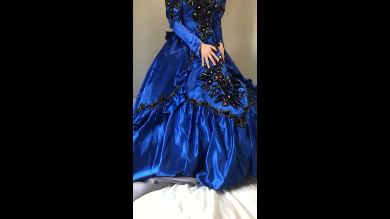 【青ウエディングドレス着衣同人AV】★THE SATIN GAME★vol.14