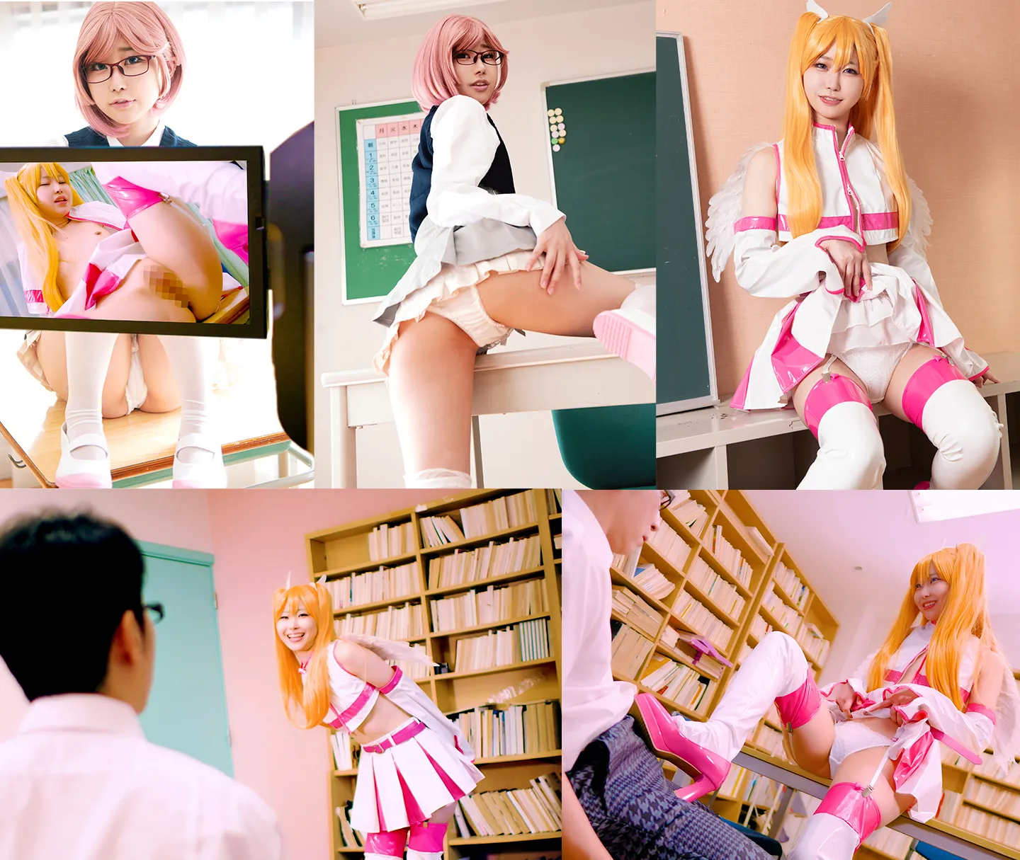 【天美めあ】【にごリリ天乃リリサ(リリエル)同人AV】2.5次元の淫欲「私、コスプレセックスが趣味なんです！」奇跡のツルペタ美マンパイパン美少女がコスプレ研究サークルの先輩をオナニー見せで誘惑して念願のコスハメ撮りをしてもらって大量潮吹きしちゃう物語♪