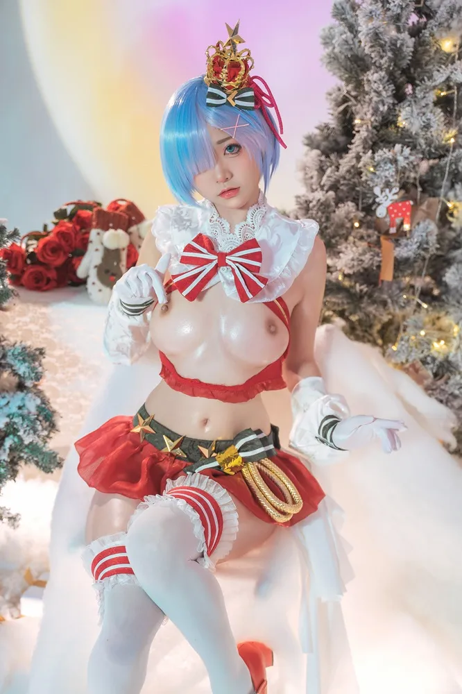 【リゼロレム(クリスマス)エロコスROM】★4K★Coser-NekoKoYoshi　NO.001