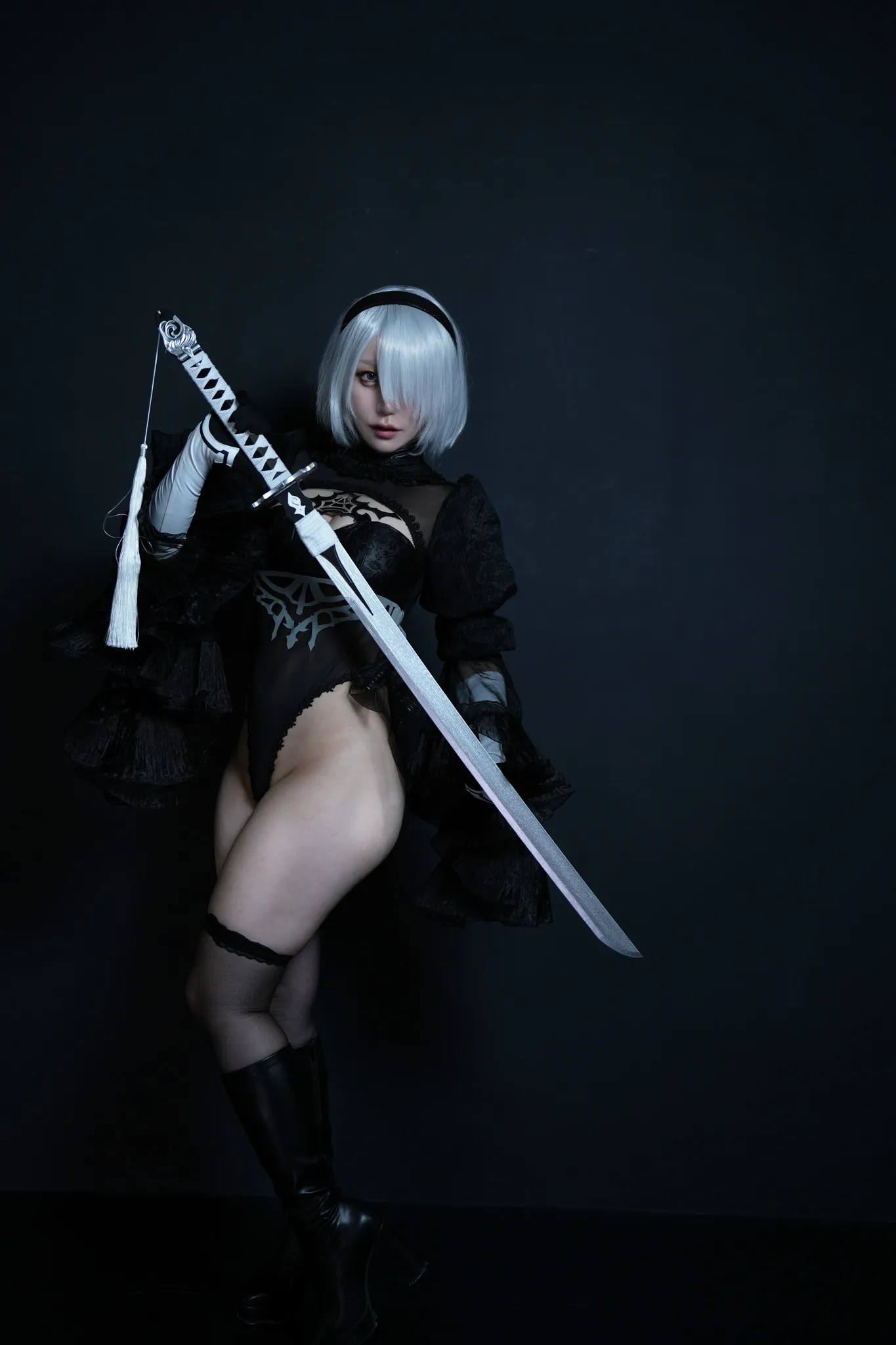 【黒跪カレン】【NieR:Automata 2B】2B BLACK WEDDING